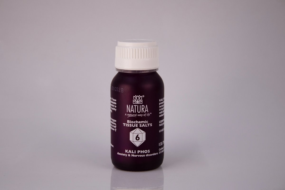 Natura - Biochemic Tissue Salts Kali Phos 125 Tablets, product pack