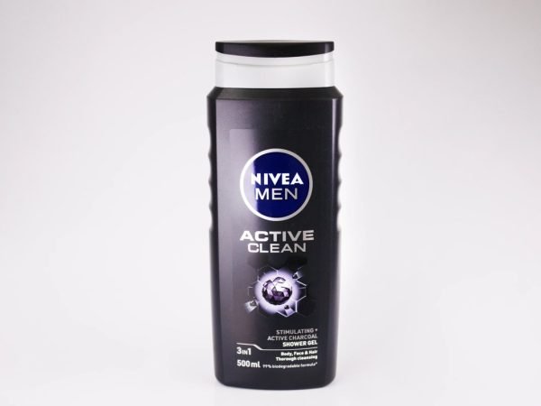 NIVEA Men - Active Clean Shower Gel 3in1 500ml, product pack