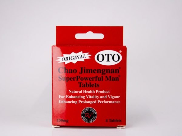 OTO Chao Jimengnam - SuperPowerful Man 150mg 4 tablets, product pack