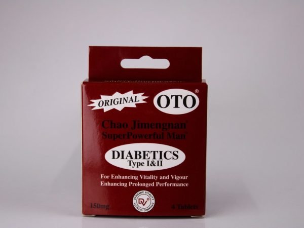 OTO Chao Jimengnam - SuperPowerful Man Diabetics 150mg 4 tablets, product pack