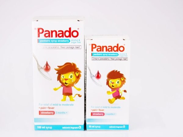 Panado - Paediatric Syrup Strawberry 3 months+ 100ml syrup, product pack