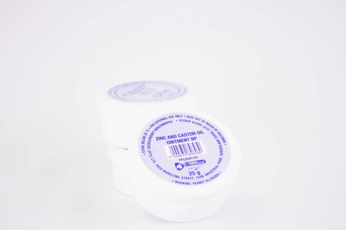 Pharma Laboratories - Zinc and Castor Oil Ointment B.P. 25g, product pack