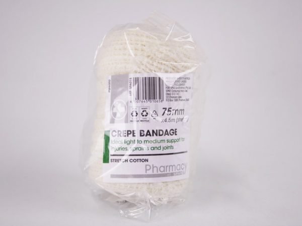 Pharmacy at SPAR - Crepe Bandage 75mm x 4.5m, product pack