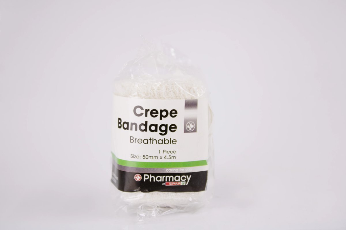 Pharmacy at SPAR - Crepe Bandage Breathable 50mm x 4.5m, product pack