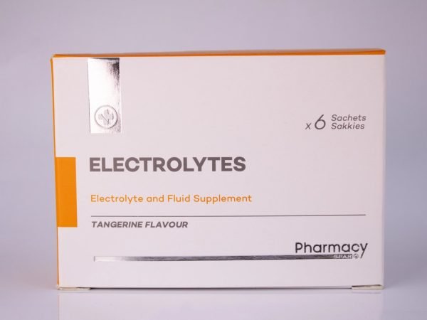 Pharmacy SPAR - Electrolytes Tangerine Flavour 6 sachets, product pack