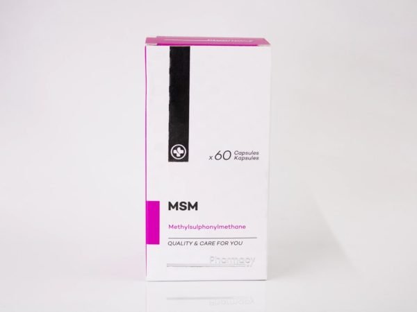 Pharmacy SPAR - MSM Methylsulphonylmethane 60 capsules, product pack