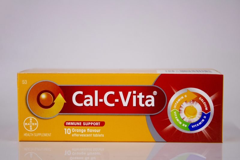 Bayer Cal-C-Vita Immune Support Orange Flavour 10 tablets, product pack