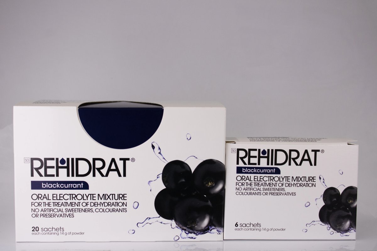 REHIDRAT - Blackcurrant 20 sachets 14g, product pack