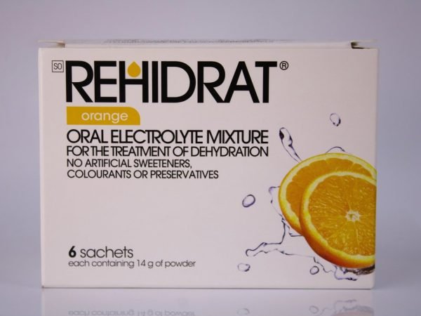 REHIDRAT orange - Oral Electrolyte Mixture 14g 6 sachetes, product pack