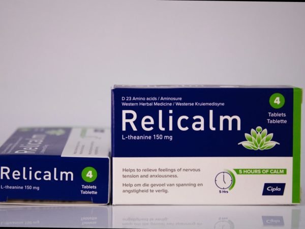 Relicalm - L-theanine 150mg 4 tablets, product pack