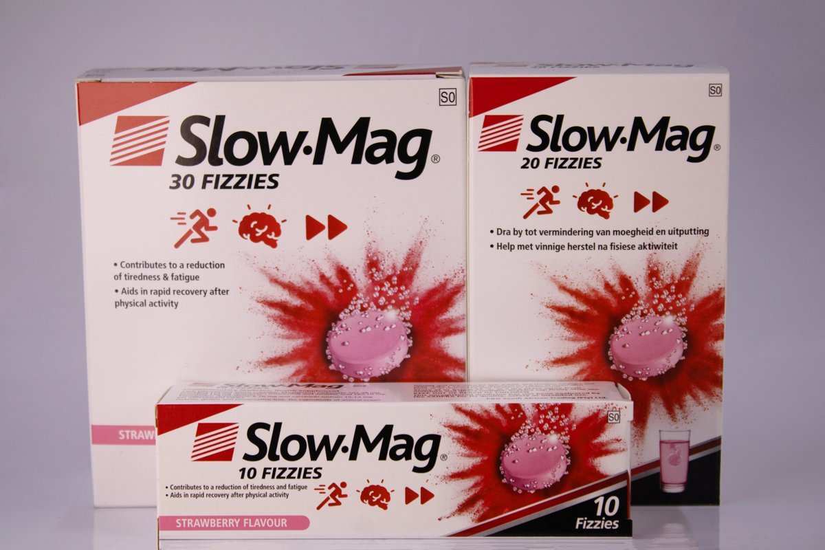 Slow-Mag - Strawberry Flavour 30 fizzies, product pack