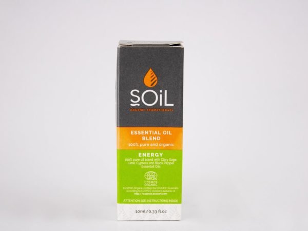 SOiL - Essential Oil Blend Energy 10ml / 0.33 fl.oz, product pack