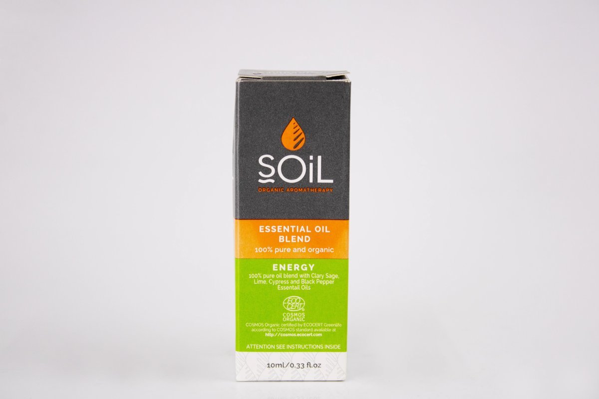 SOiL - Essential Oil Blend Energy 10ml / 0.33 fl.oz, product pack