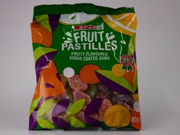 SPAR - Fruit Pastilles 100g, product pack
