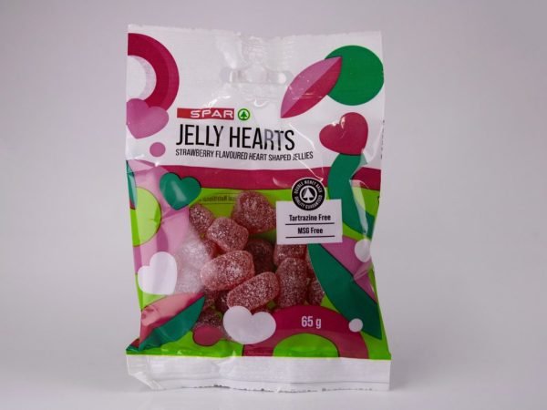 SPAR - Jelly Hearts 65g, product pack