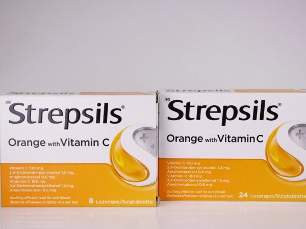 Strepsils - Orange with Vitamin C 8 lozenges, product pack