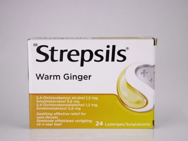Strepsils - Warm Ginger 24 lozenges, product pack