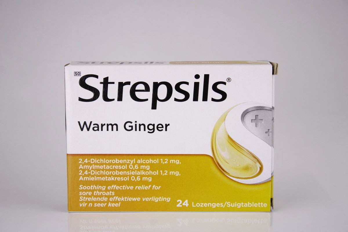 Strepsils - Warm Ginger 24 lozenges, product pack