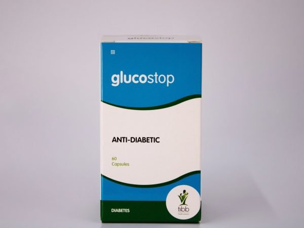 tibb health sciences - glucostop Anti-diabetic 60 capsules, product pack