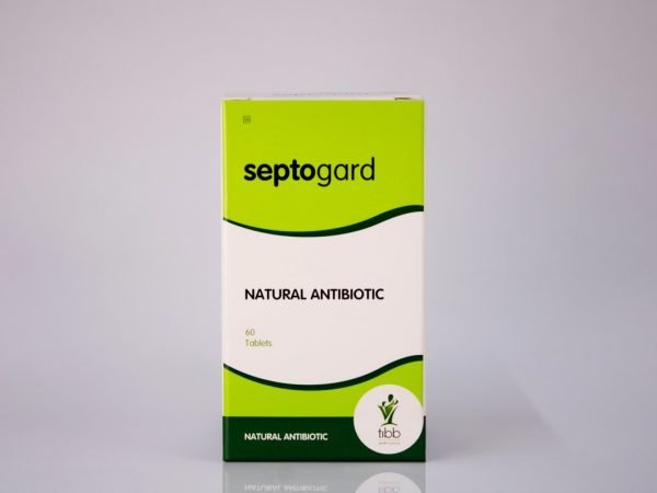 tibb health sciences - septogard Natural Antibiotic 60 tablets, product pack
