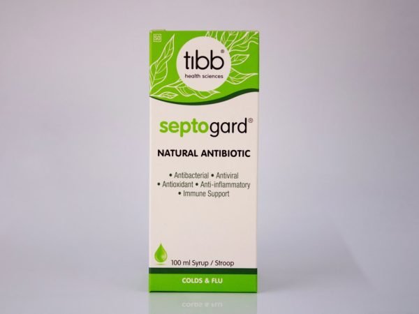 tibb health sciences - septogard Natural Antibiotic Syrup 100ml, product pack