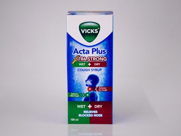 VICKS - Acta Plus Xtra Strong Cought Syrup 100ml, product pack