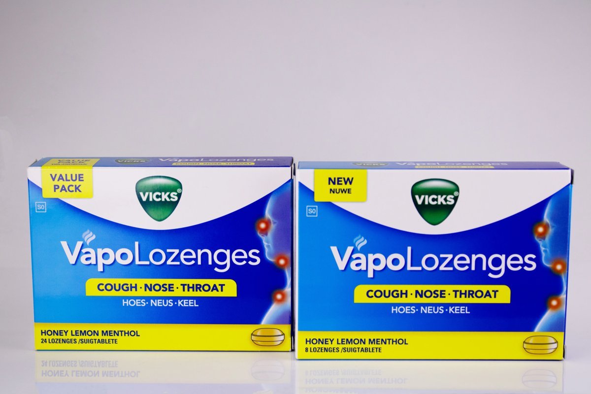 VICKS - VapoLozenges Honey Lemon Menthol 24 lozenges, product pack