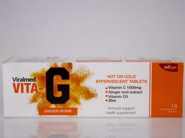 Viralmed Vita-G - Immune Support Health Supplements Ginger 10 tablets, product pack
