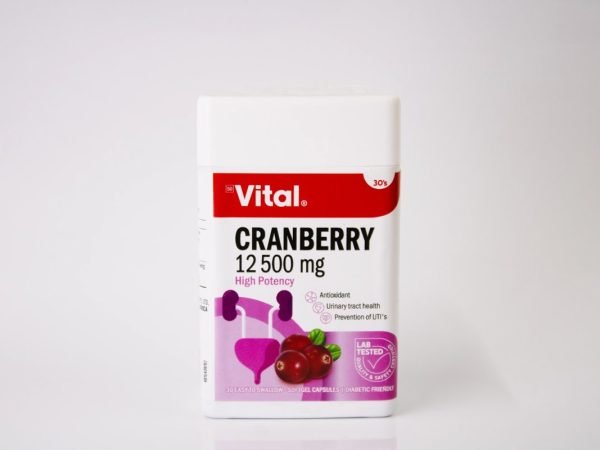 Vital - Cranberry 12500mg 30's, product pack