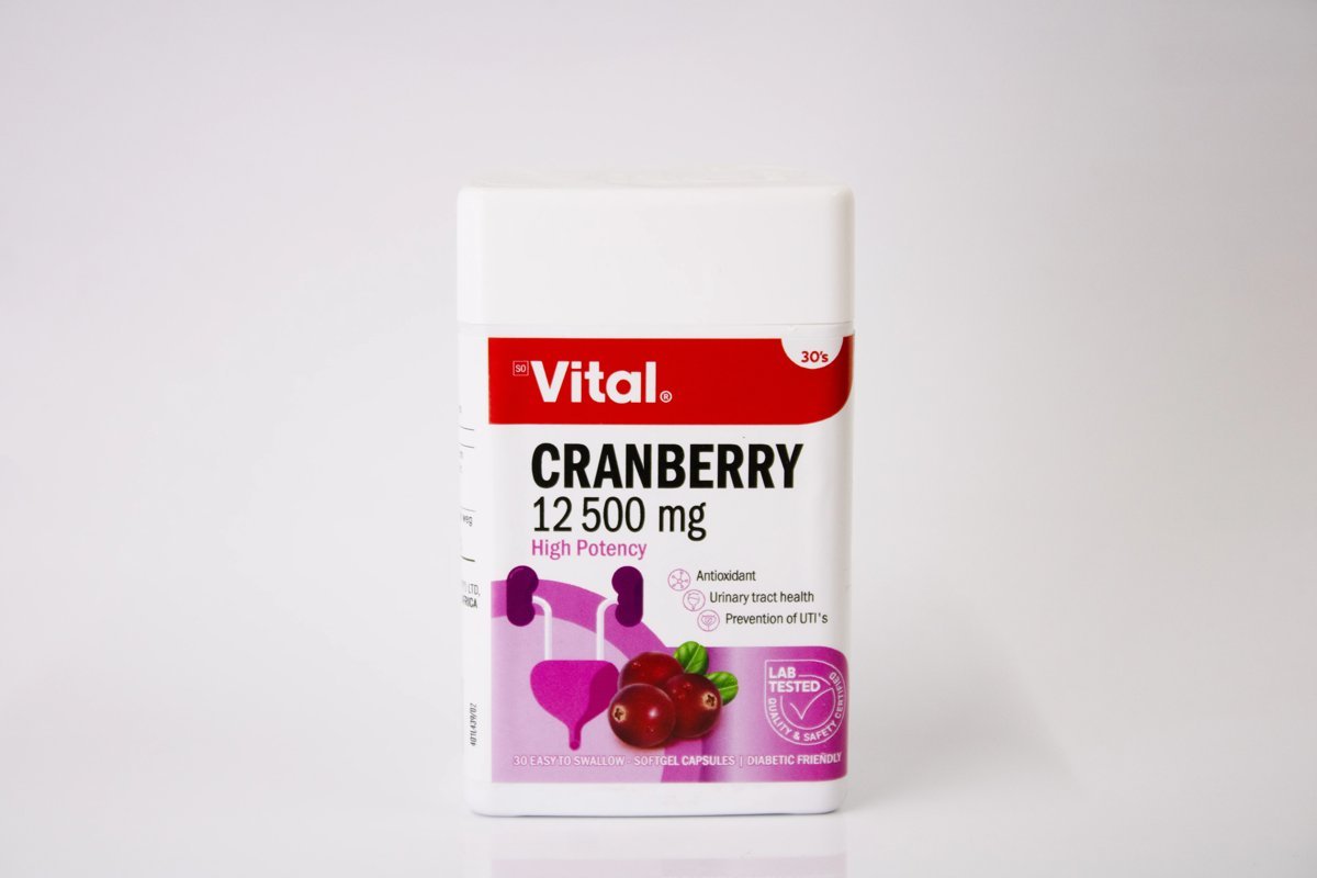 Vital - Cranberry 12500mg 30's, product pack