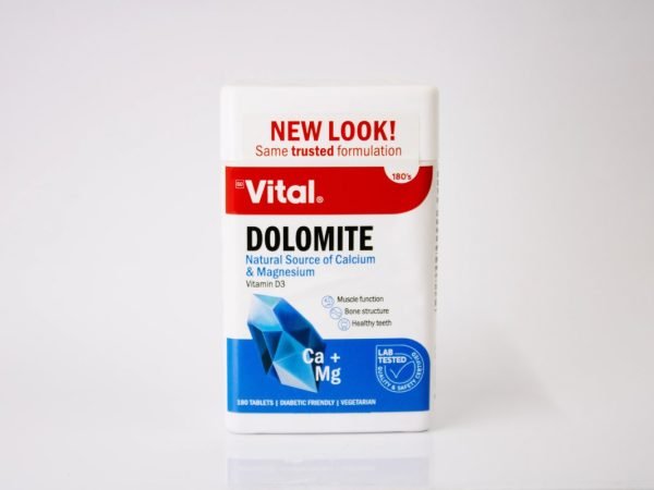 Vital - Dolomite Natural Source Calcium Magnesium 180's, product pack