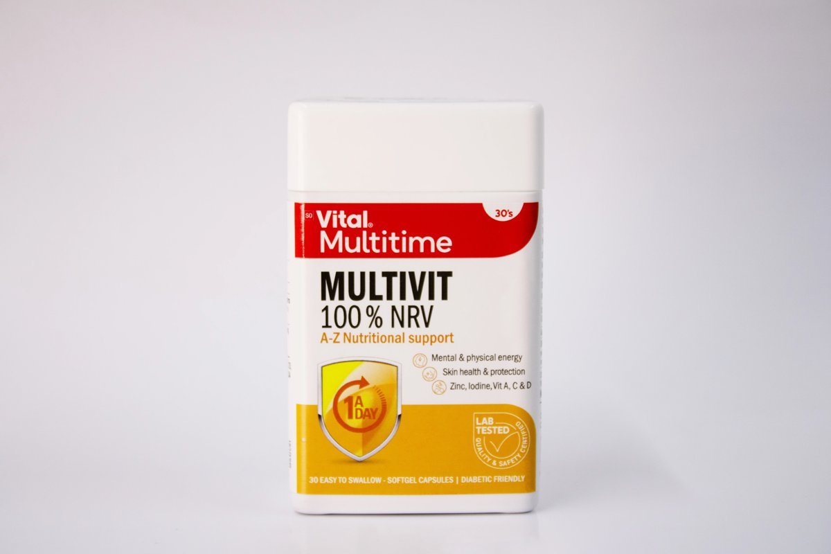 Vital Multitime - Multivit 100% NRV 30's, product pack