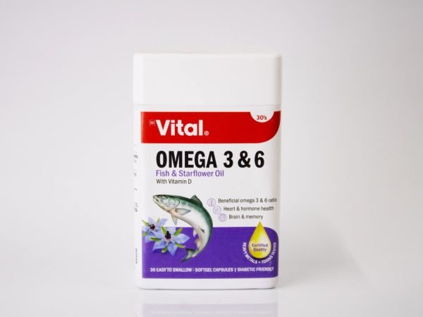 Vital - Omega 3 & 6 30's, product pack