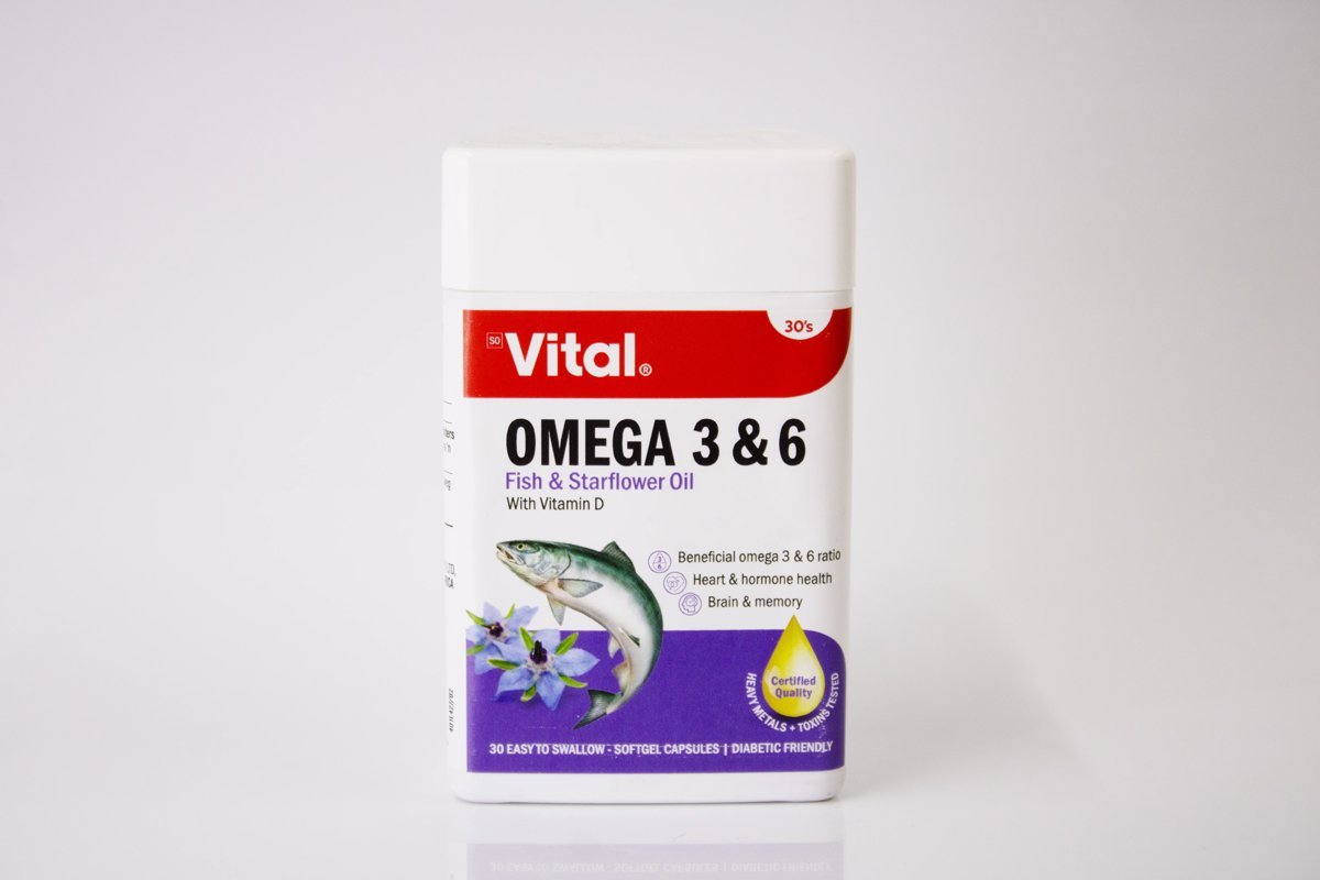 Vital - Omega 3 & 6 30's, product pack