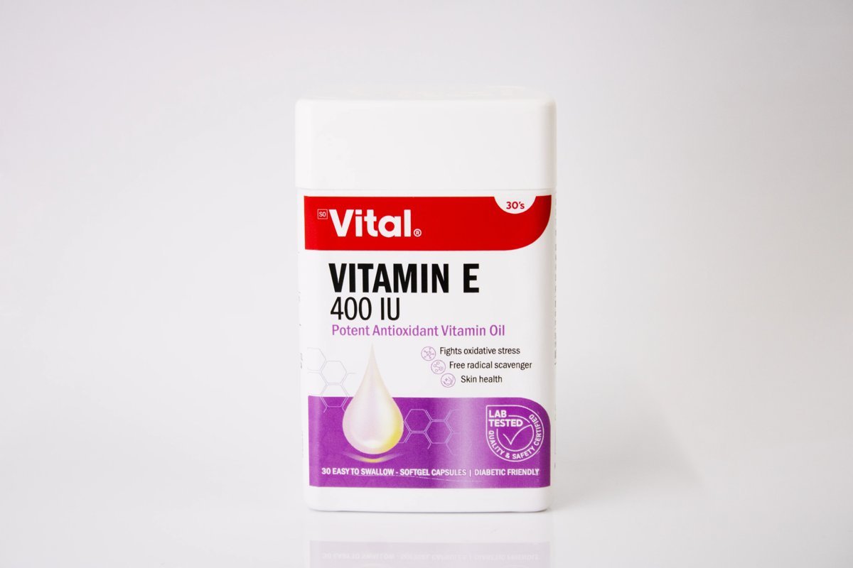 Vital - Vitamin E 400IU 30's, product pack